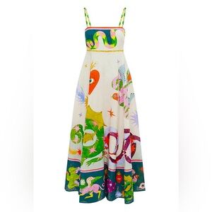 Whimsical “Feel Freedom” (Fits S-L) Midi Dress with Pockets